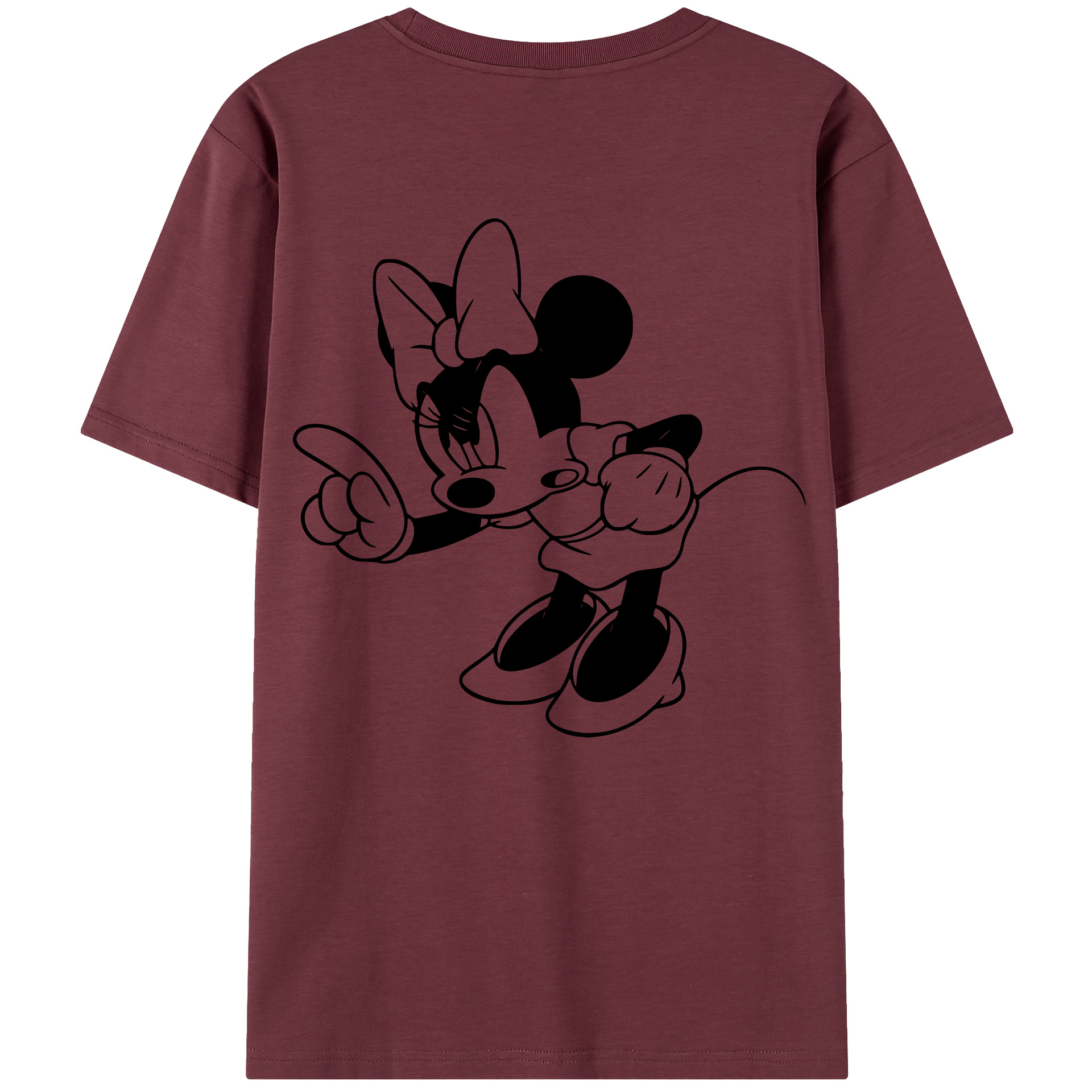 （画像用） ミッキーマウス Mickey Mouse 綿100％半袖Tシャツ（背面プリント）